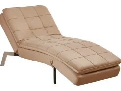 Chaise longue LOIRET Velluto Marrone chiaro