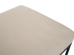 Chaise longue MALMOS Lino sintetico Pelle sintetica Marrone