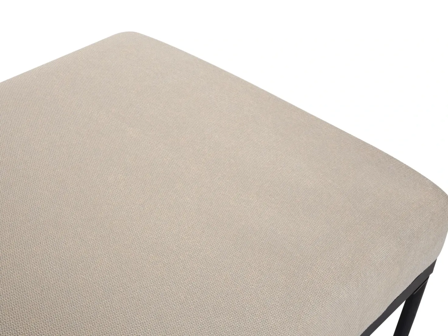 Chaise longue MALMOS Lino sintetico Pelle sintetica Marrone
