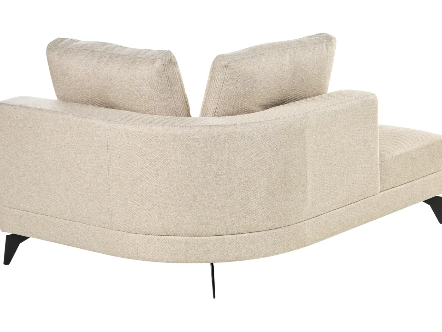 Chaise longue MARUM Lino sintetico Beige chiaro