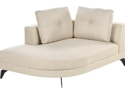 Chaise longue MARUM Lino sintetico Beige chiaro