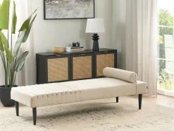 Chaise longue MAURIAC Tessuto Beige
