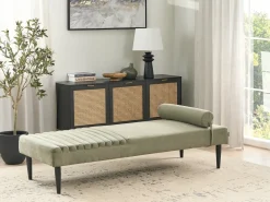 Chaise longue MAURIAC Tessuto Verde