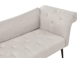 Chaise longue NANTILLY Tessuto Beige chiaro