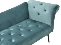Chaise longue NANTILLY Velluto Foglia di tè