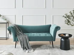 Chaise longue NANTILLY Velluto Foglia di tè