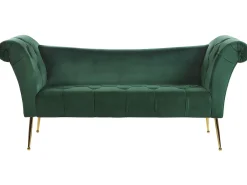 Chaise longue NANTILLY Velluto Verde scuro