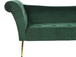 Chaise longue NANTILLY Velluto Verde scuro