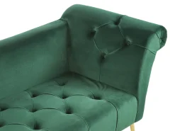 Chaise longue NANTILLY Velluto Verde scuro