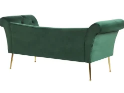 Chaise longue NANTILLY Velluto Verde scuro