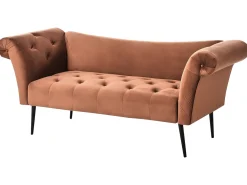 Chaise longue NANTILLY Velluto Marrone dorato