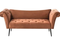 Chaise longue NANTILLY Velluto Marrone dorato