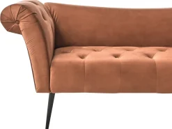 Chaise longue NANTILLY Velluto Marrone dorato