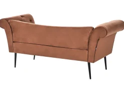 Chaise longue NANTILLY Velluto Marrone dorato