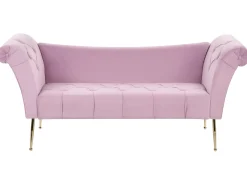 Chaise longue NANTILLY Velluto Viola chiaro