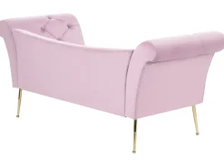 Chaise longue NANTILLY Velluto Viola chiaro