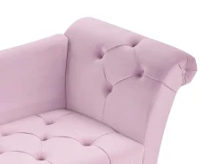 Chaise longue NANTILLY Velluto Viola chiaro