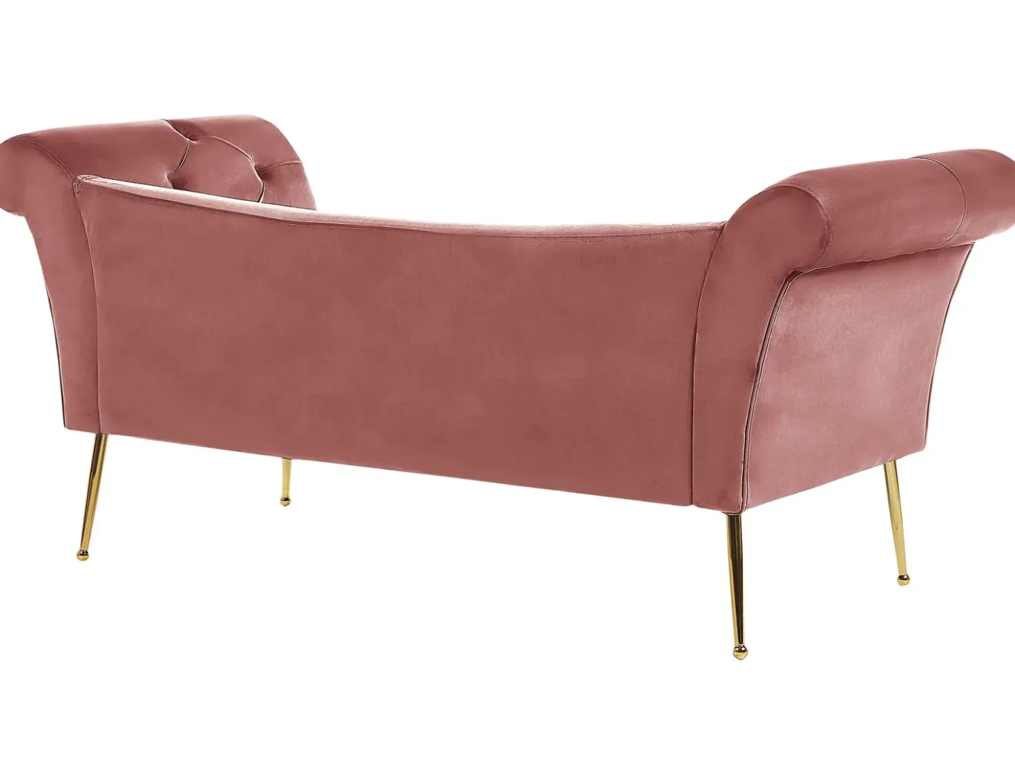 Chaise longue NANTILLY Velluto Rosa