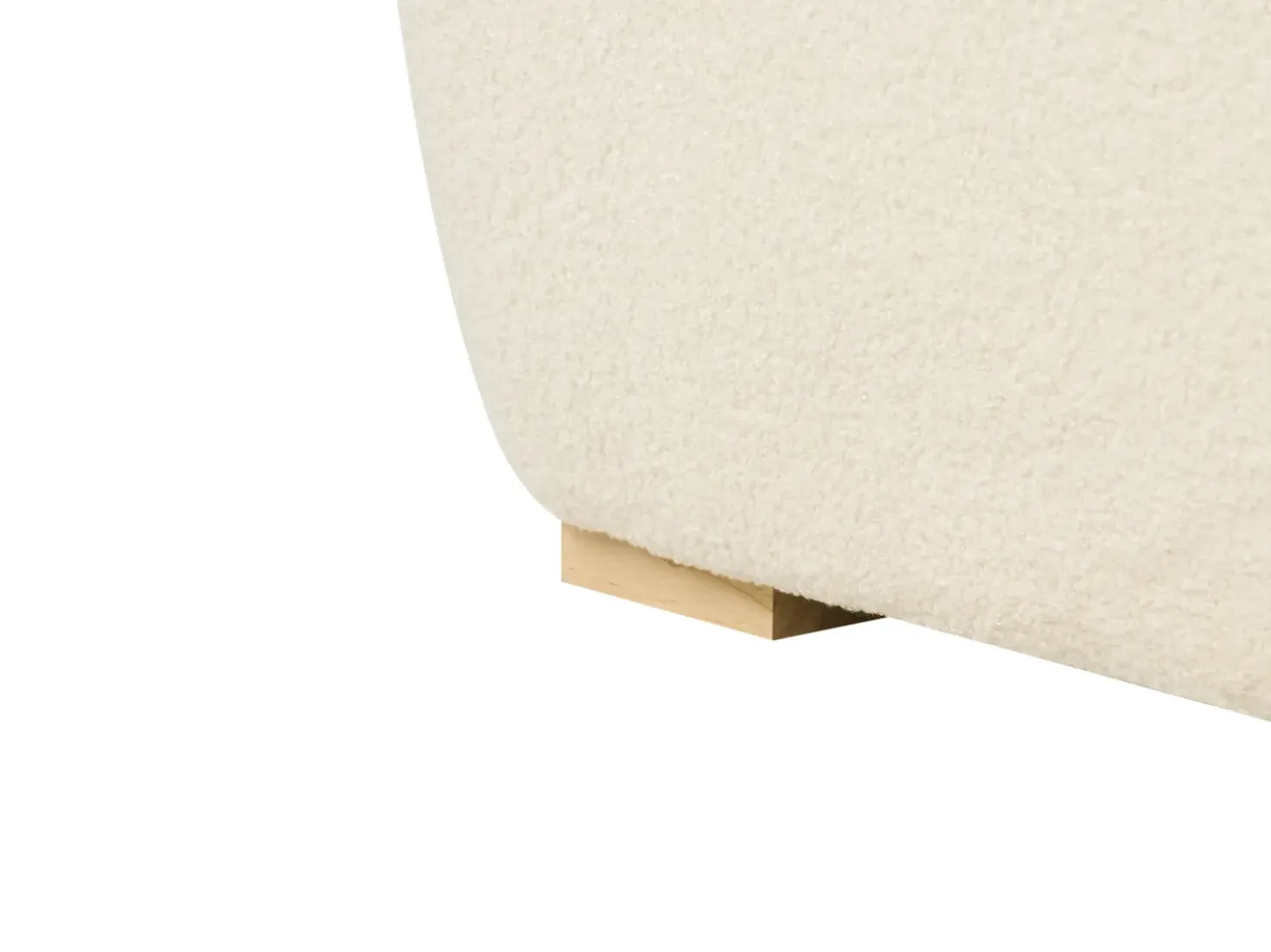 Chaise longue NERBO Bouclé Bianco sporco