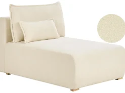 Chaise longue NERBO Bouclé Bianco sporco