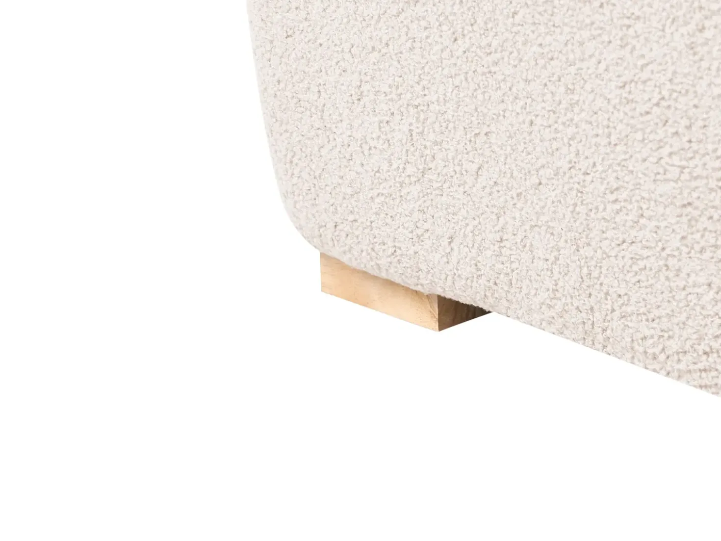 Chaise longue NERBO Bouclé Beige
