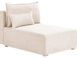 Chaise longue NERBO Bouclé Beige