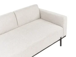 Chaise longue SAVASSE Lino sintetico Beige chiaro