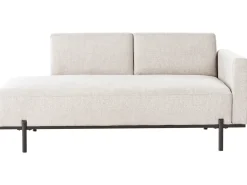 Chaise longue SAVASSE Lino sintetico Beige chiaro