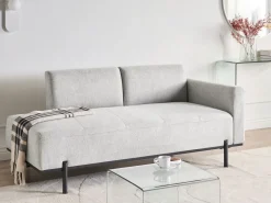Chaise longue SAVASSE Lino sintetico Grigio chiaro