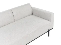 Chaise longue SAVASSE Lino sintetico Grigio chiaro