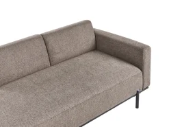 Chaise longue SAVASSE Lino sintetico Marrone chiaro