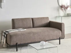 Chaise longue SAVASSE Lino sintetico Marrone chiaro