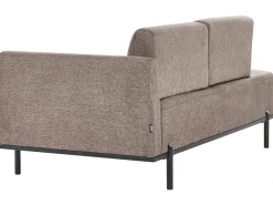 Chaise longue SAVASSE Lino sintetico Marrone chiaro