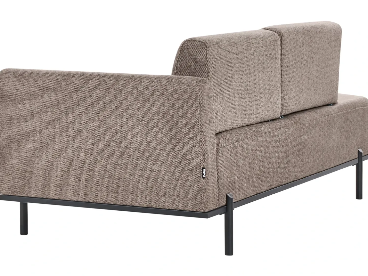 Chaise longue SAVASSE Lino sintetico Marrone chiaro
