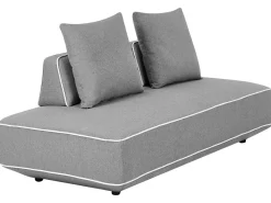 Chaise longue SEILLANS Tessuto Grigio