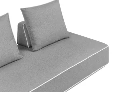 Chaise longue SEILLANS Tessuto Grigio