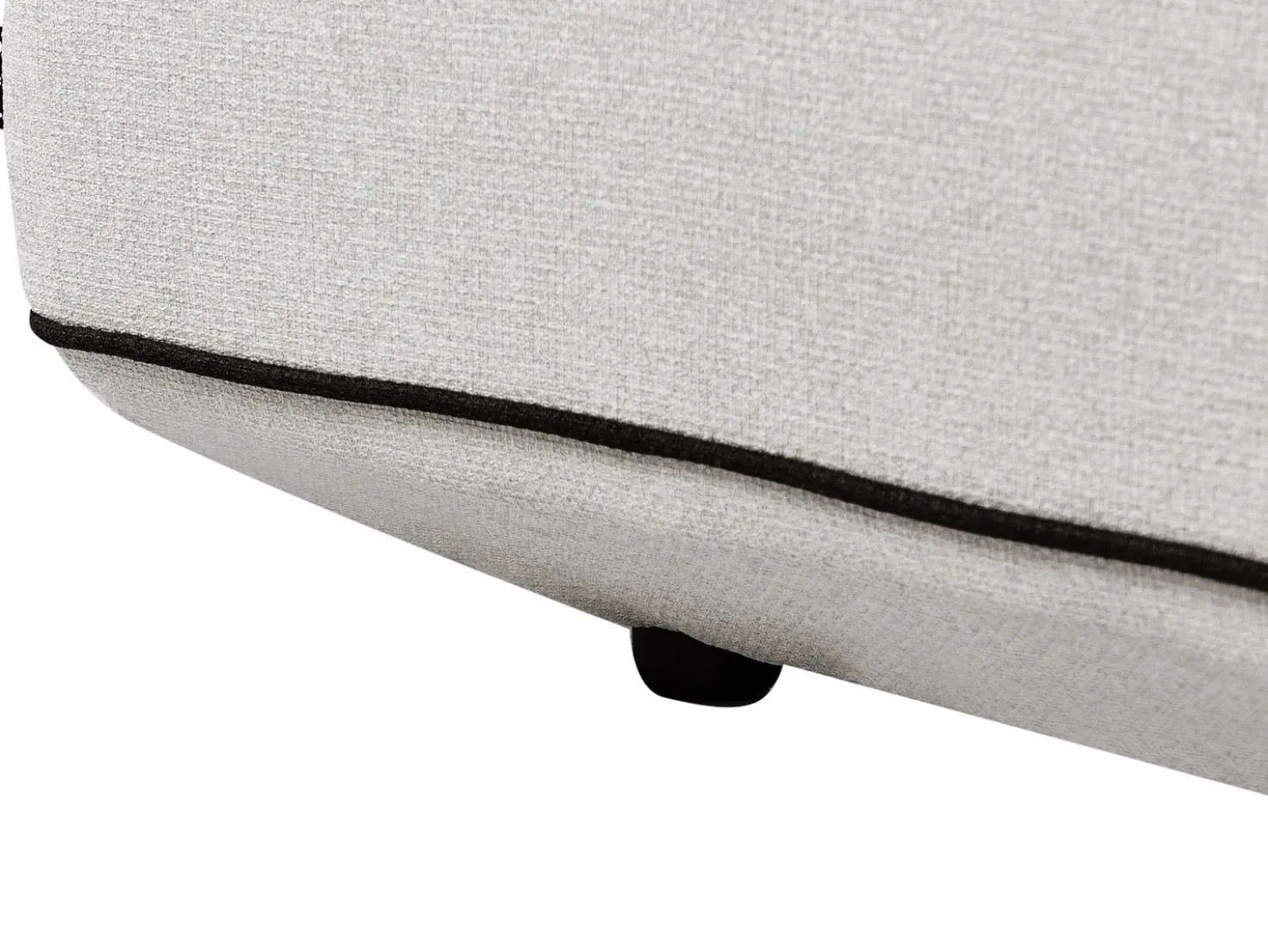 Chaise longue SEILLANS Tessuto Grigio chiaro