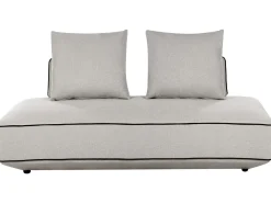 Chaise longue SEILLANS Tessuto Grigio chiaro