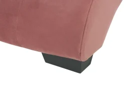 Chaise longue SIMORRE Velluto Rosa pastello con altoparlante Bluetooth integrato