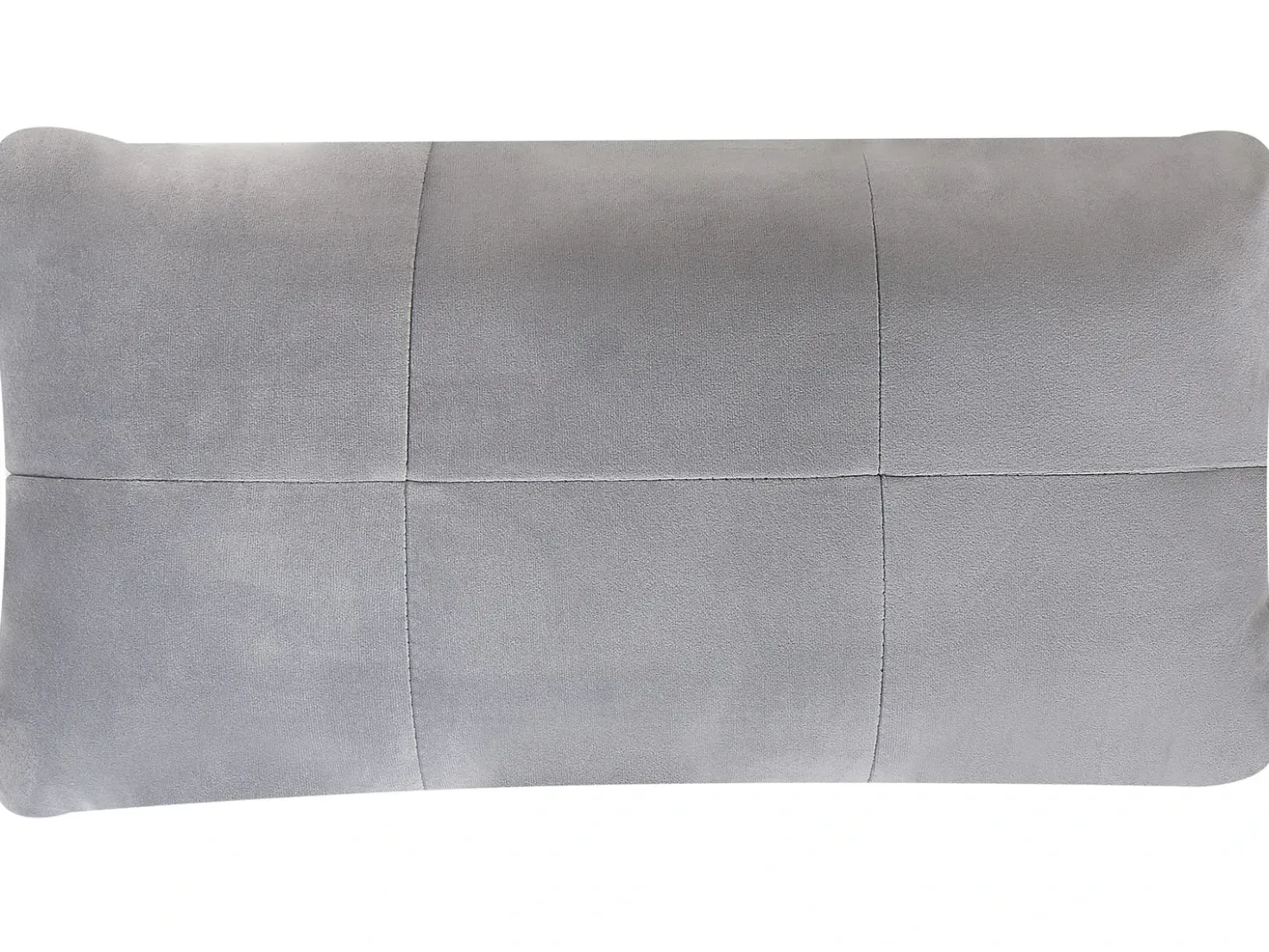 Chaise longue SIMORRE Velluto Grigio con altoparlante Bluetooth integrato