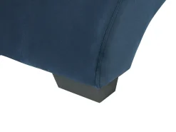 Chaise longue SIMORRE Velluto Blu scuro con altoparlante Bluetooth integrato