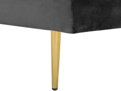 Chaise longue versione destra MIRAMAS Velluto Nero