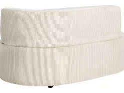 Chaise longue versione destra VANVEY Velluto a coste Beige chiaro