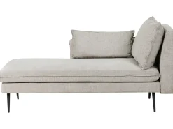 Chaise longue versione destra YERRES Tessuto Grigio