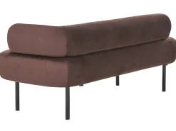 Chaise longue versione destra MIRMANDE Velluto Marrone scuro