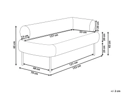 Chaise longue versione destra MIRMANDE Velluto Marrone scuro