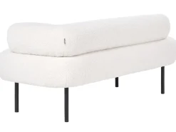Chaise longue versione destra MIRMANDE Bouclé Bianco sporco
