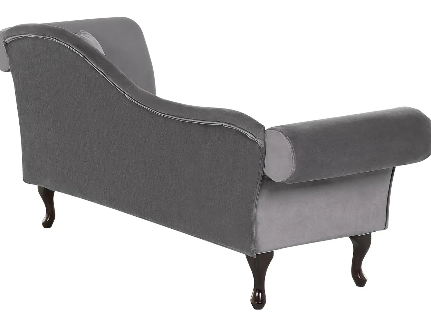 Chaise longue versione destra LATTES Velluto Grigio