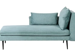 Chaise longue versione destra YERRES Tessuto Azzurro