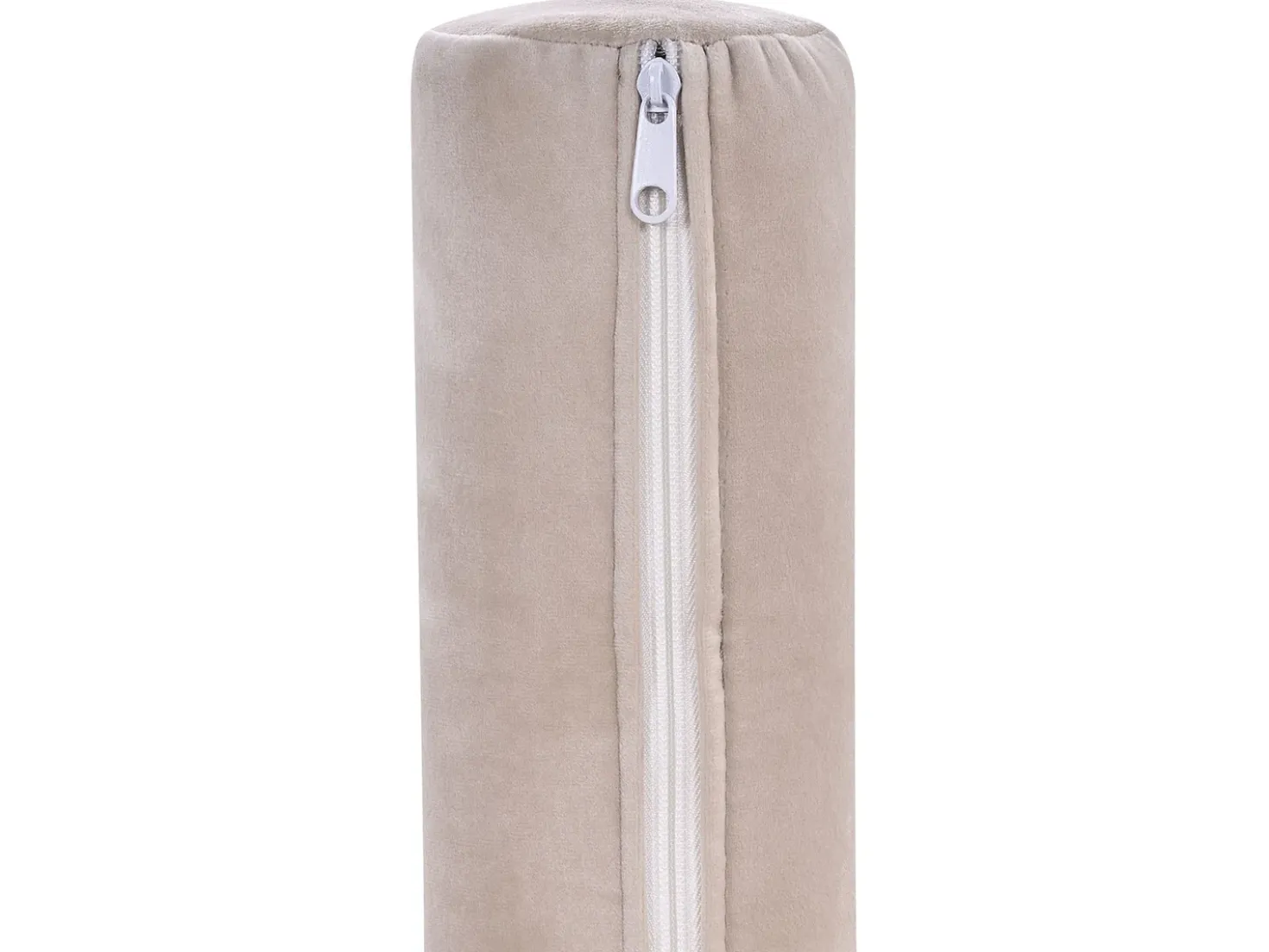Chaise longue versione destra PESSAC Velluto Beige chiaro con contenitore